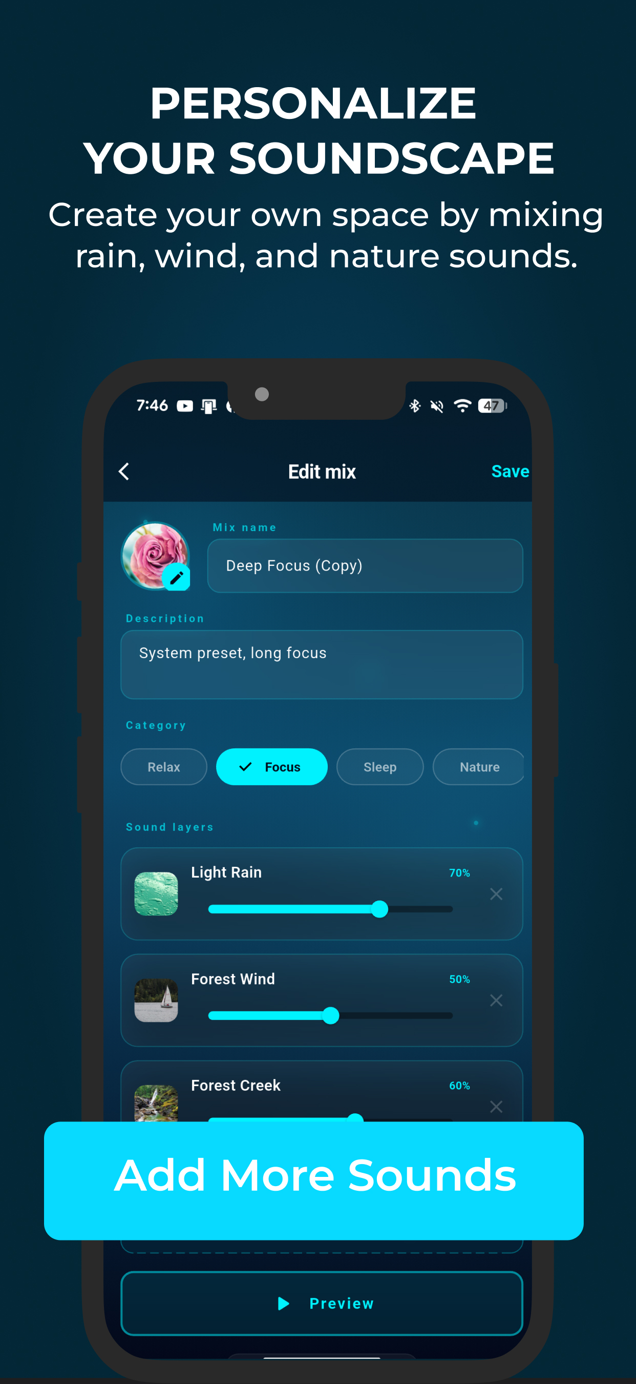 Focus Flow sound mixer